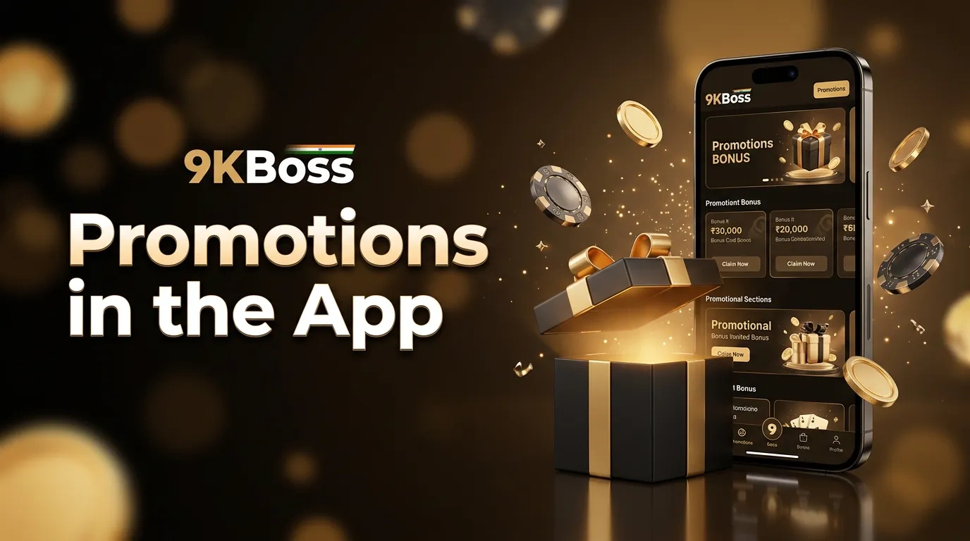 9KBoss promotions in the mobile app