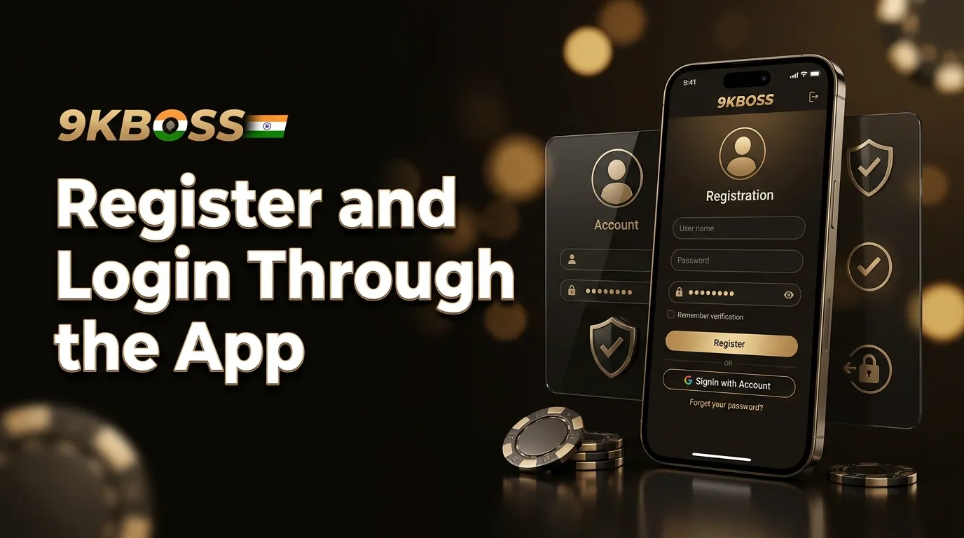 Register and log in through the 9KBoss app